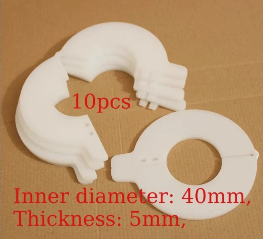 10pcs Bucket Pin Shim Kit 40mm for Excavator Skid Steer 5mm Thickness Detachable