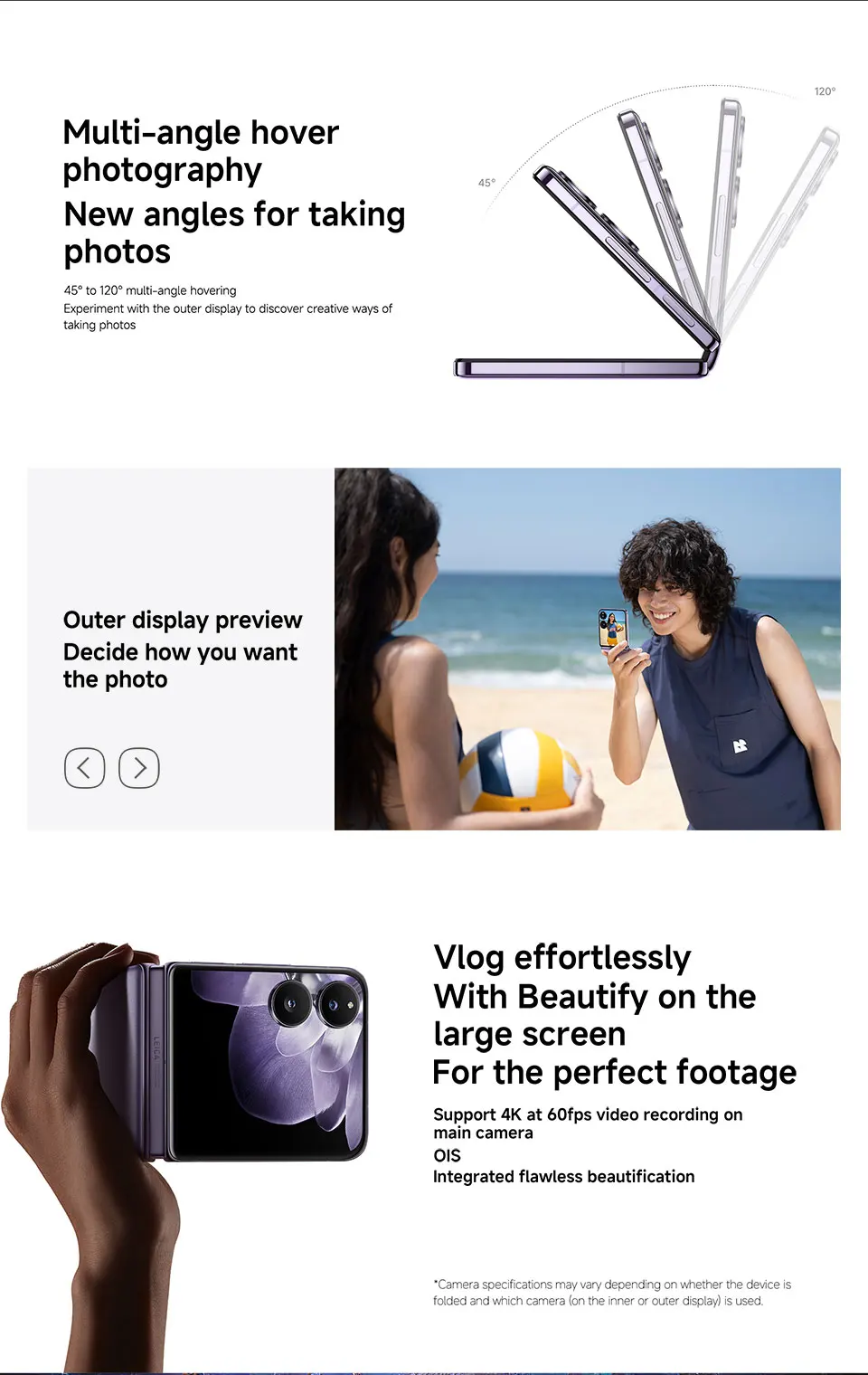 Xiaomi MIX Flip Smartphone Global Version New Snapdragon 8 Gen 3 CPU 512GB ROM 50MP Leica Camera Foldable Display NFC