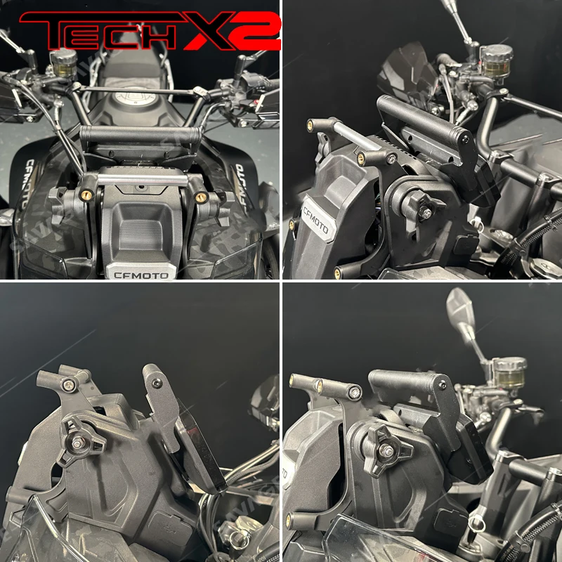 CFMOTO 700MT 25 anni supporto di navigazione per parabrezza modificato Supporto per telefono cellulare accessori per asta di espansione multifunzione