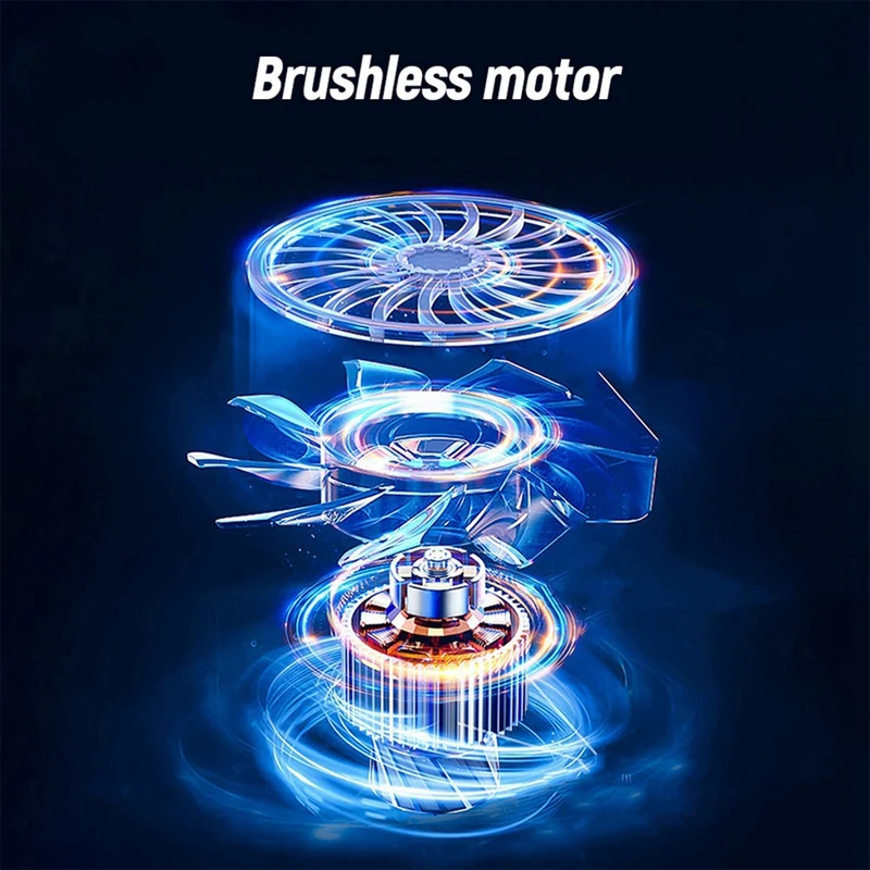 Ventilateur Turbo Jet pour voiture, souffleur d'air violent, moteur sans balais, souffleur de poussière électrique injuste, 50E, 50mm