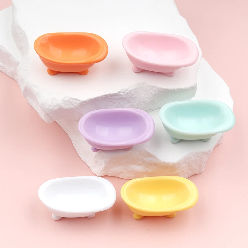 6/60PCS Simulation Resin Decor 3D Bathtub Miniatures Doll House for Electrical Appliances Furniture Decor Crafts