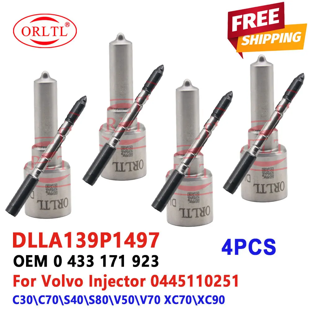 

DLLA 139 P1497 Fuel Injector Nozzle DLLA 139P 1497 Diesel Sprayer DLLA 139P1497 0 433 171 923 for Bosch 0445110251 0 445 110 251