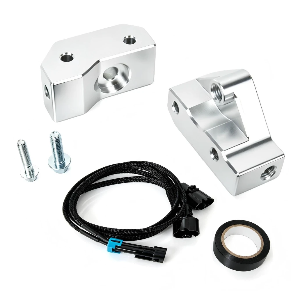 Knock Sensor Relocation Brackets Kit with 36