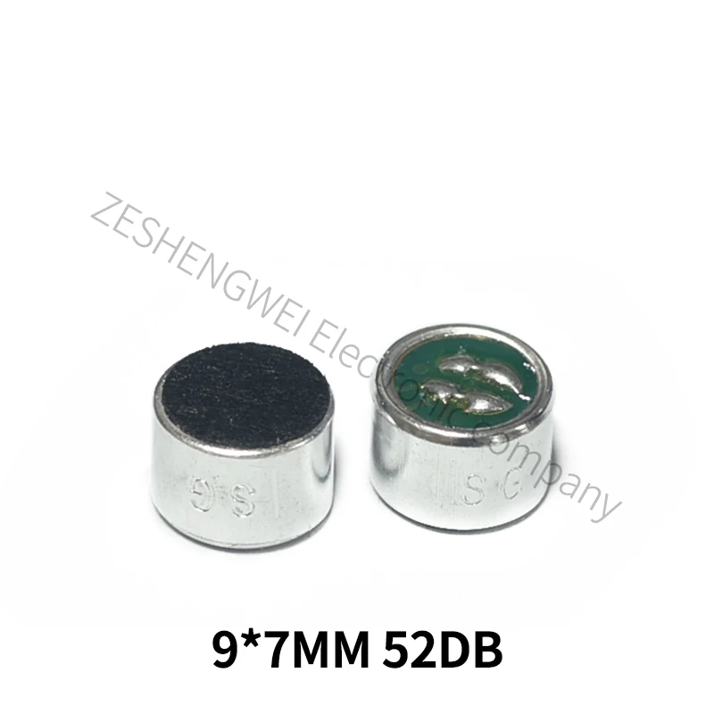 10 pz 9*7MM microfono elettrete microfono Pickup condensatore 52DB MIC NO Pin In magazzino