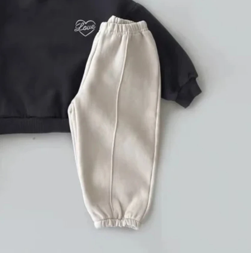 Toddler Winter Fleece Cotton Pants Children Loose Jogger Sweatpants Baby Infant Warm Trousers Soft Fabric Kid Popular Trousers