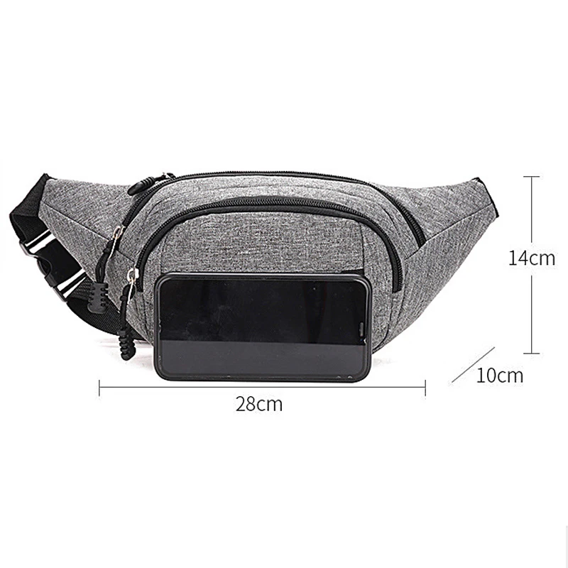 Fashion Unisex Chest Waist Bag Shoulder Bag Oxford Waterproof Unisex Fanny Pack Pouch Hip  Belt Bag Travel Purse