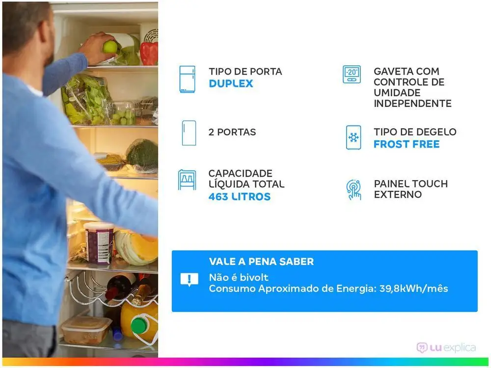 ثلاجة مزدوجة من الصقيع Midea ، مبرد V