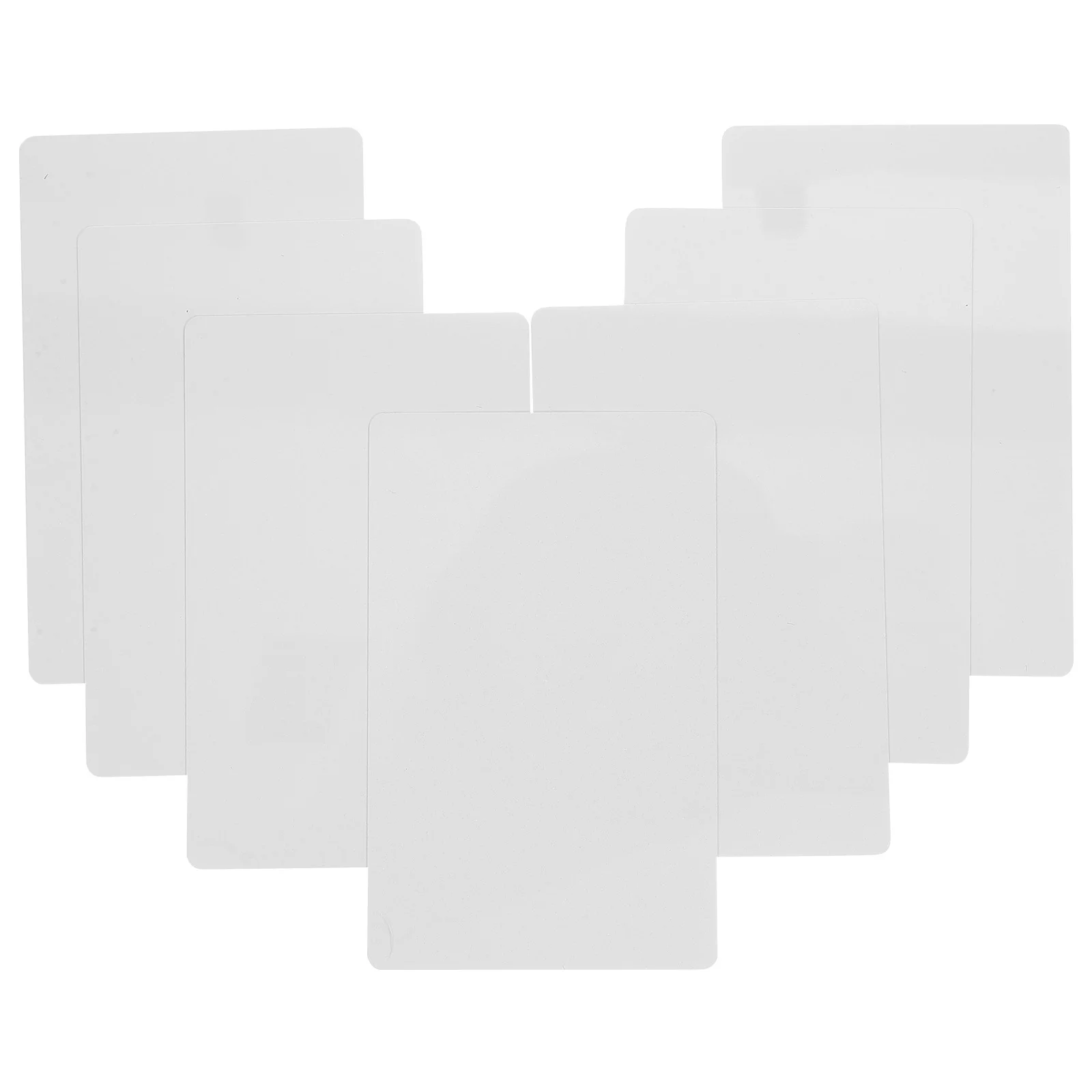 

100 Pcs Blank Cards Sublimation Business Small Bulk Metal for Engraving Name White