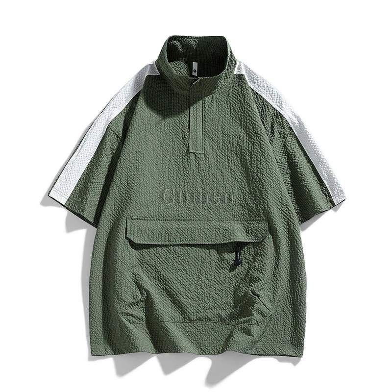 

Men Pet Groomer Work Clothes Plus Size M/L/XL/2XL/3XL/4XL/5XL/6XL/7XL/8XL Outdoor Lightweight Quick Drying T-shirt Stand Collar