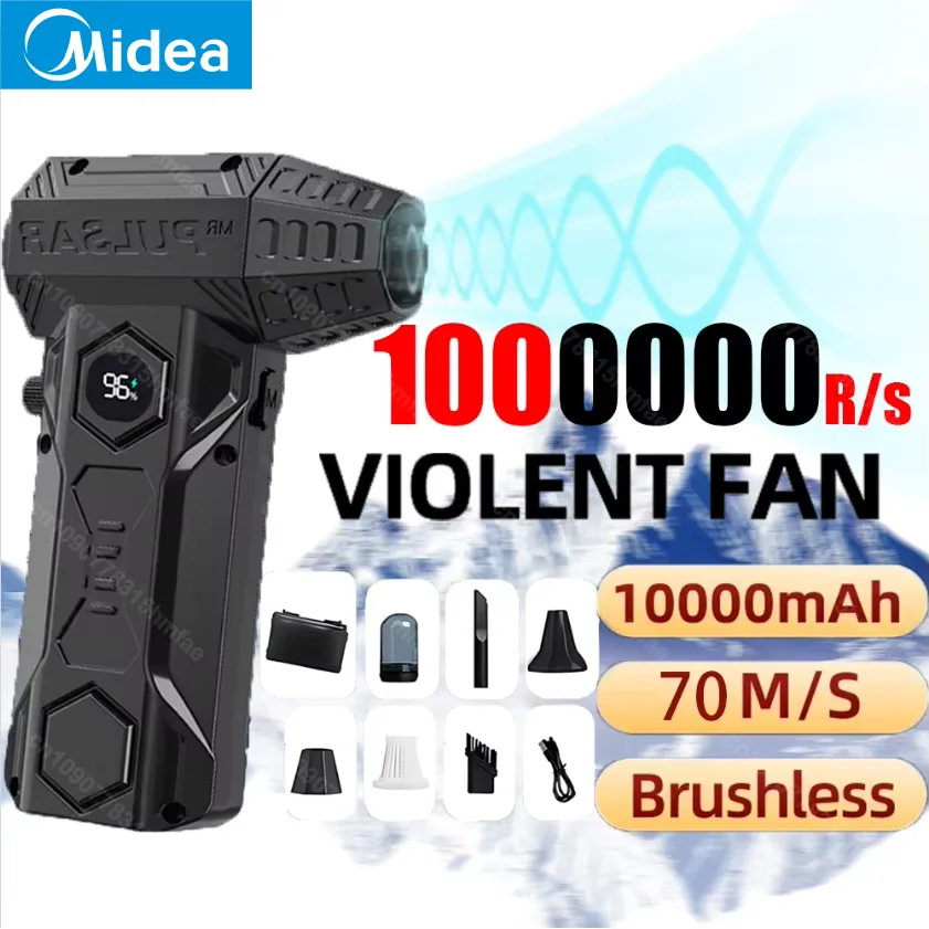 OnePlus X11Pro Turbo-Jet-Gebläse, 10.000 U/min, leistungsstarkes Luftgebläse, bürstenloser Motor, Turbo-Lüfter, Windgeschwindigkeit 70 m/s, 10.000 mAh, Souffleur-Luft