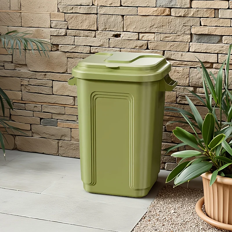 

Цельный уличный мусорный бак большой емкости, мусорный бак с ручкой, мусорный бак с крышкой, мусорный бак во дворе