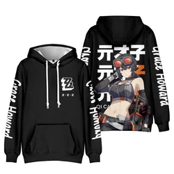 Game Zenless Zone Zero 3D Printing Y2k Streetwear Harajuku Sweatshirts long sleeve Hip Hop Kids Hoodie Pullover Men's Clothing