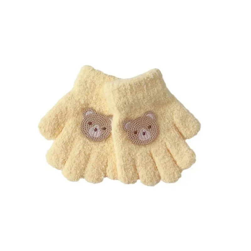 Winter Autumn Warm Children Toddler Boy Girl Glove Korean Fashion Cartoom Animal Glove for Baby Outdoor Accessories for Kids