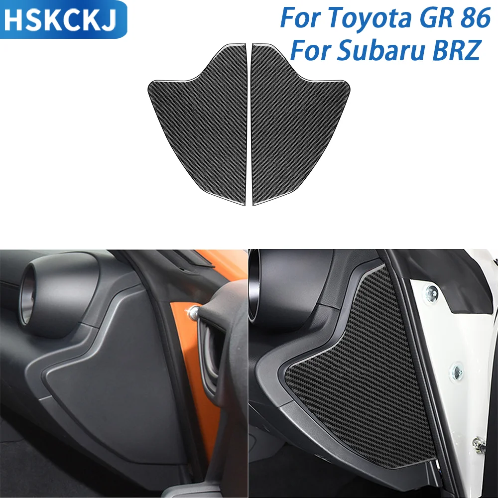

For Toyota GR 86 For Subaru BRZ 2020+ Real Carbon Fiber Interior Sticker Car Door Cushion Cover Panel Decorative Accessories
