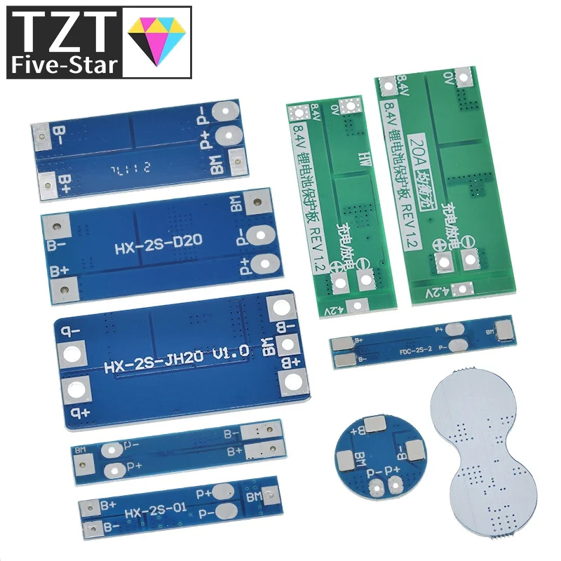 2S 3A 4A 5A 8A 10A 13A 20A 7.4V 8.4V Li-ion 18650 Lithium battery protection board / Balance / BMS board Standard