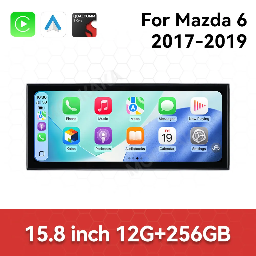 

15.8 Inch Screen Car Radio For Mazda 6 2017-2019 Android GPS Navigation Multimedia Video Stereo Receiver Head Unit