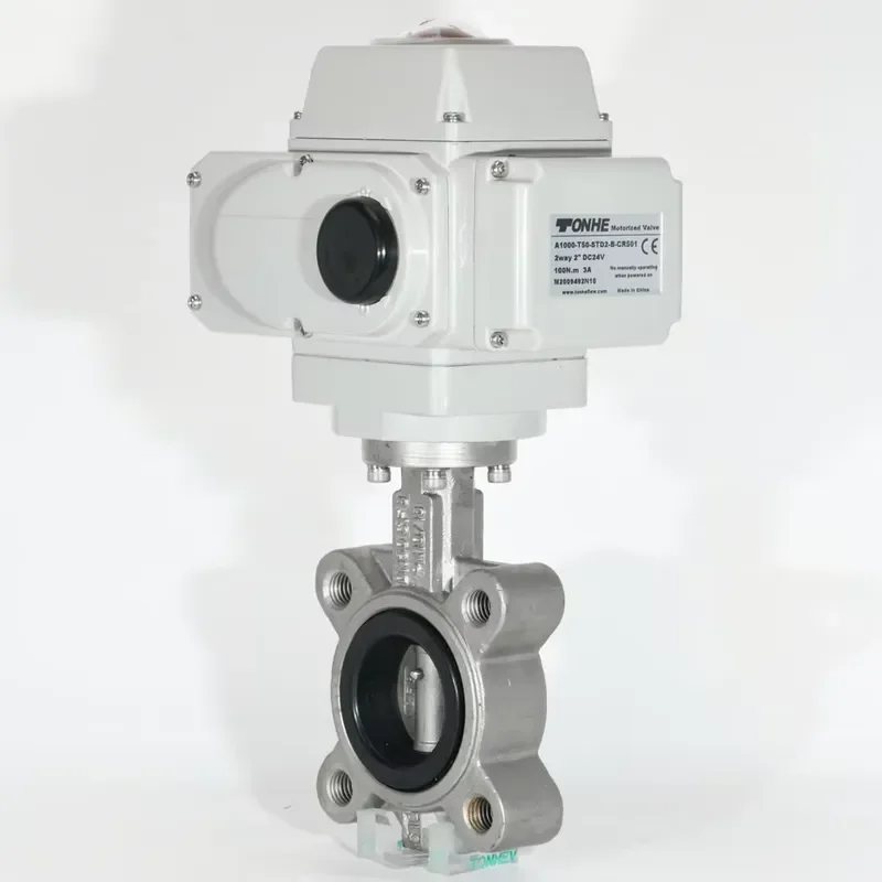 Hot Selling Now 3 Inch DN80 24V DC Disc CF8M PN16 Motorized Electric Lug Butterfly Valve