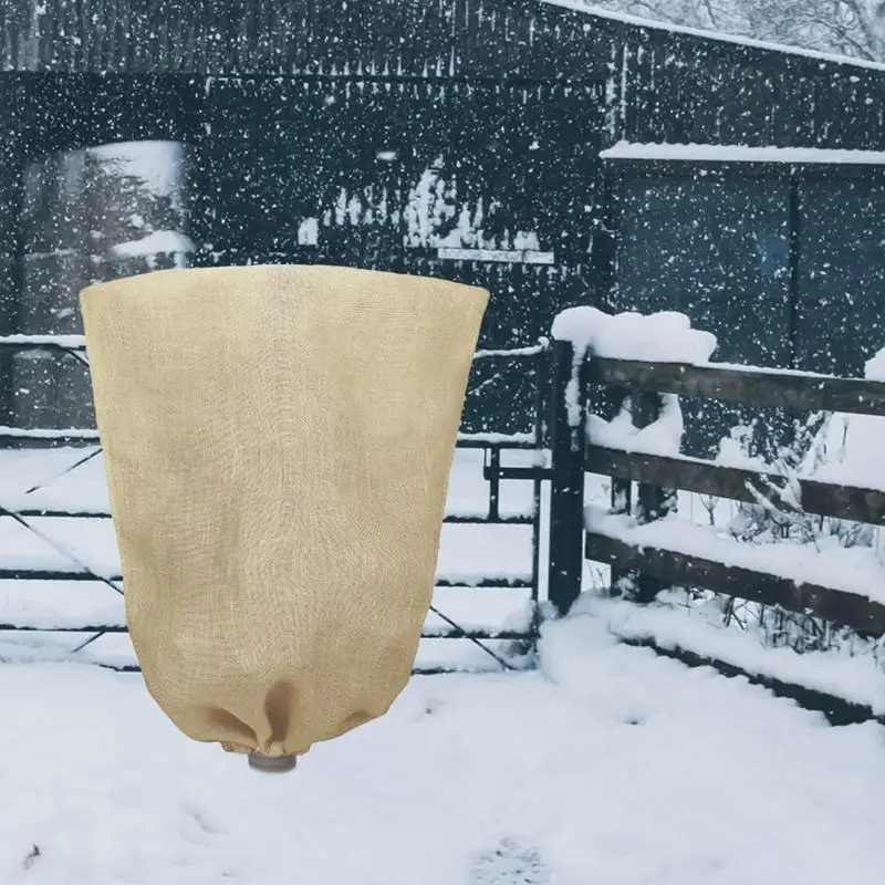Plant Covers Freeze Protection Frost Cloth for Winter Plant Reusable Frost Protection Cloth Plant Blankets Drawstring Bags for