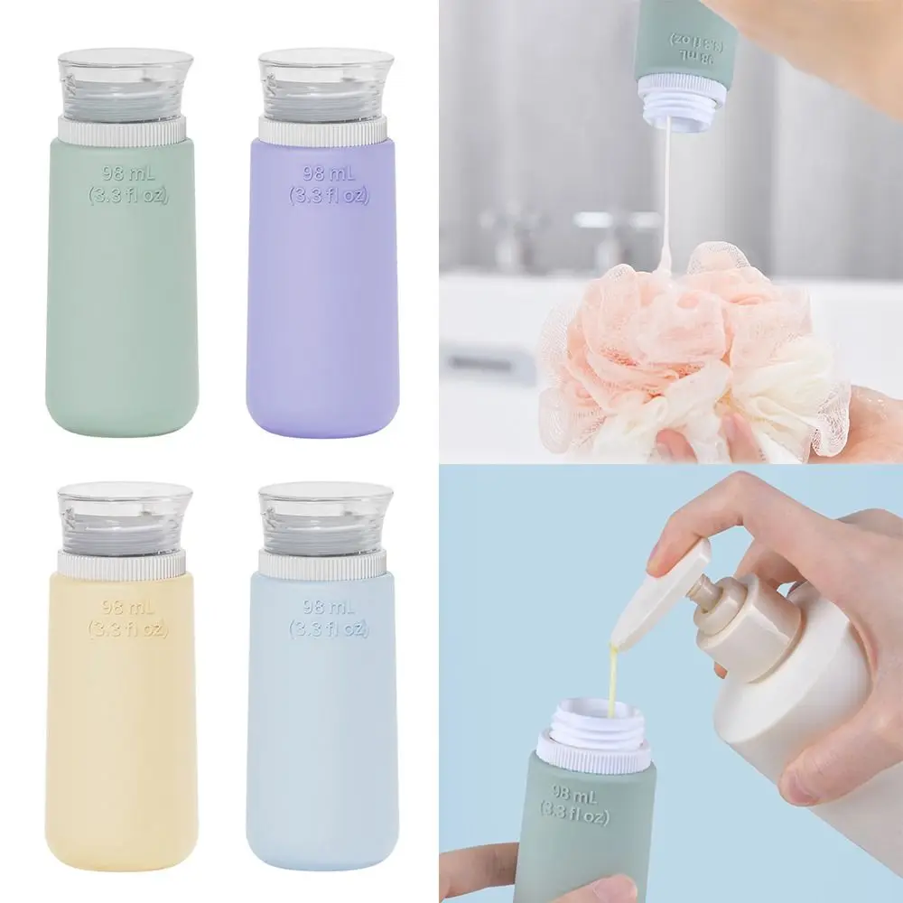 Squeeze Siliconen Navulbare Flessen Draagbare Navulbare 68Ml/98Ml Lotion Container Siliconen Douchegel Lotion Fles Reizen