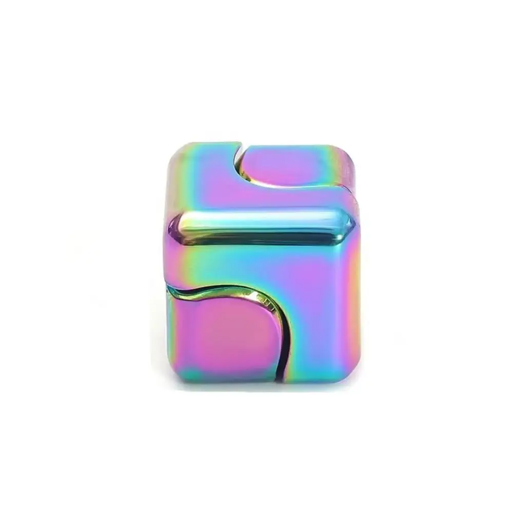 Zabawki antystresowe Metalowa kostka do kręcenia na palcach Żyroskop do kręcenia na palcach Zabawki obrotowe na palce Mini fidget spinner Prezent dla dzieci