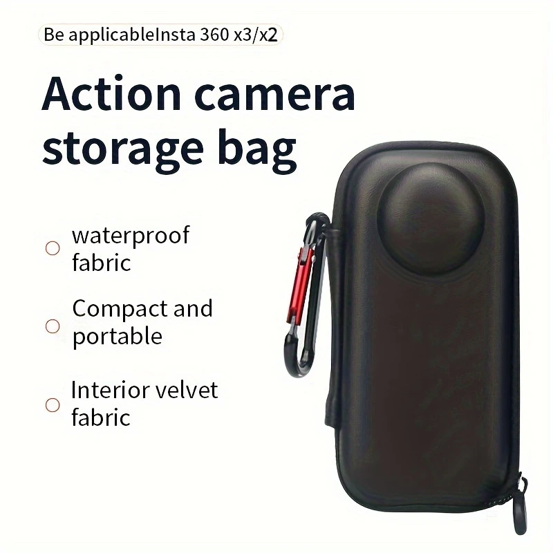 Suitable For Shadow Stone Insta360X3 Mini Storage Bag Anti Drop Body Bag 360x3 Protection Bag Panoramic Camera Accessories