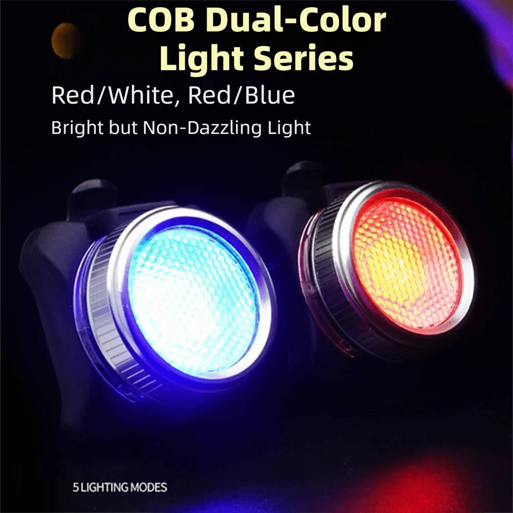 Durable USB Charging Dog Collar Light Waterproof Aluminum Alloy LED Lamp Bicycle Lights Safety