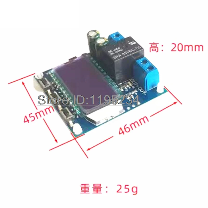 Lithium/Lead-acid Battery Charger Discharge Control Module LCD Display Undervoltage Overcharge Protector Board XY-CD60L DC 6-60V