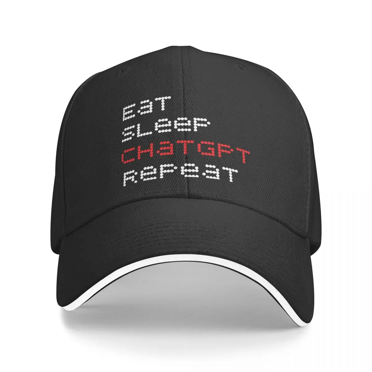 Eat Sleep ChatGPT Repeat ChatGPT Sunprotection Cap Sun Visor Hip Hop Caps Cowboy Hat Peaked Hats