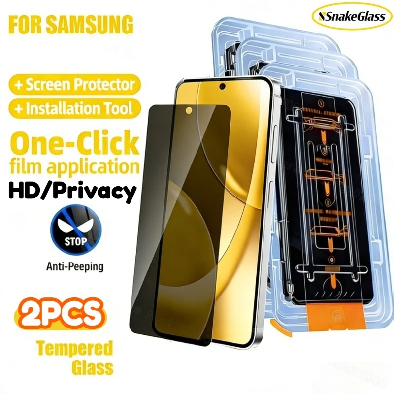 

2PCS HD/Privacy Tempered Glass Film for Samsung Galaxy S26 S25 S24 S23 S22 Ultra Screen Protectors for Galaxy S25 S26 Ultra Plus