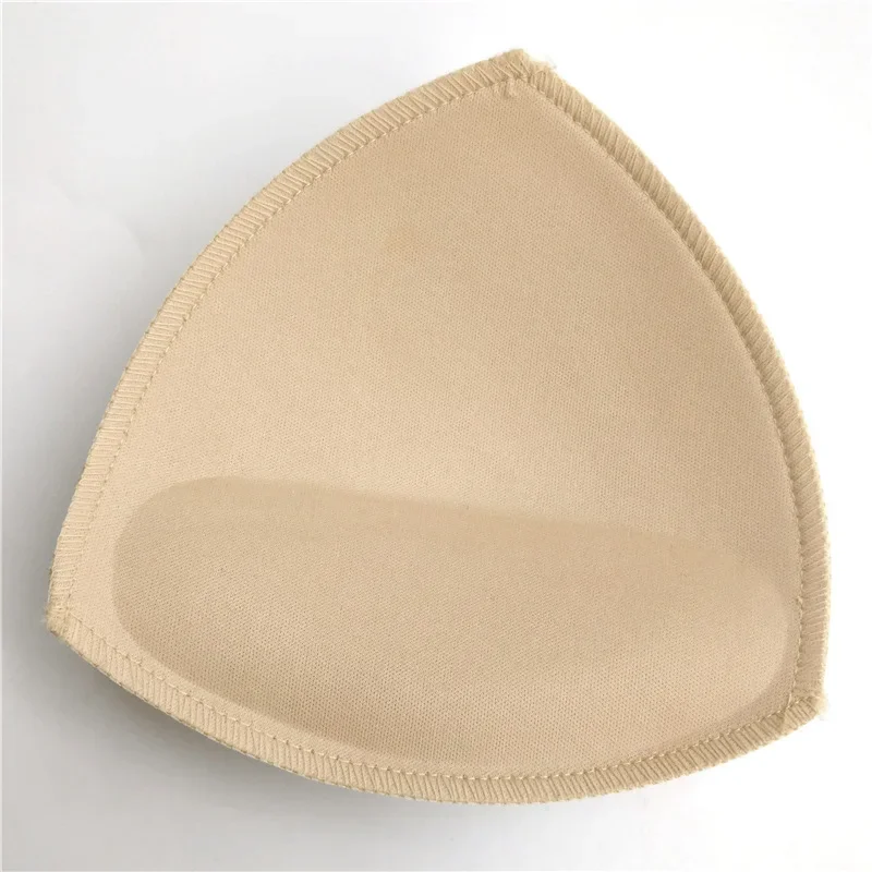 

10 Pairs Locked Edge Triangle Sponge Bra Pads Breathable Nipple Patches for Underwear