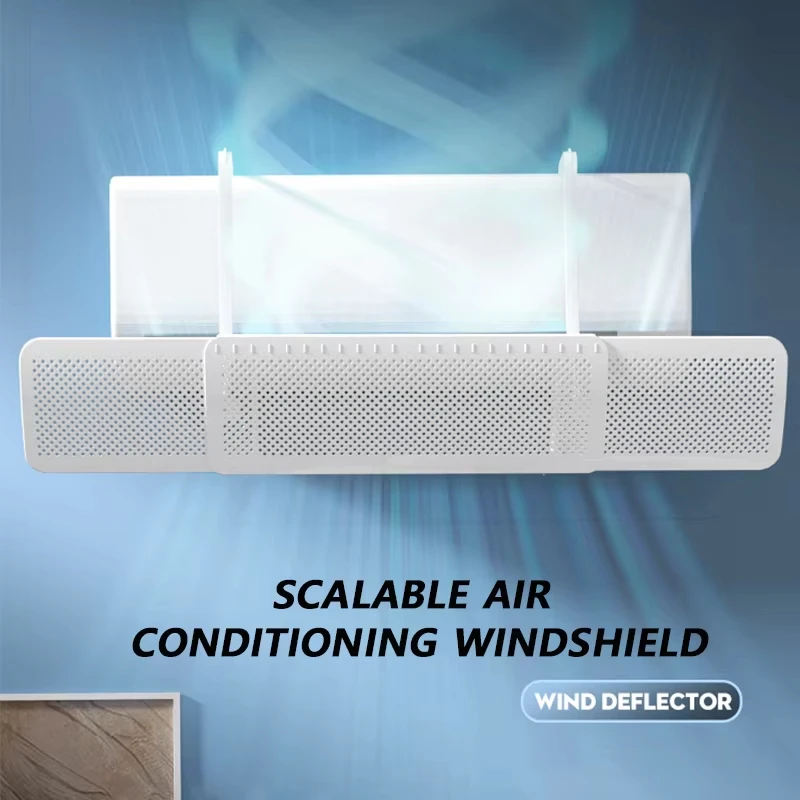 Air Conditioning Wind Shield Anti Direct Blowing Scalable Adjustable Wind Guide Cover Outlet Baffle Windshield Dust Cover