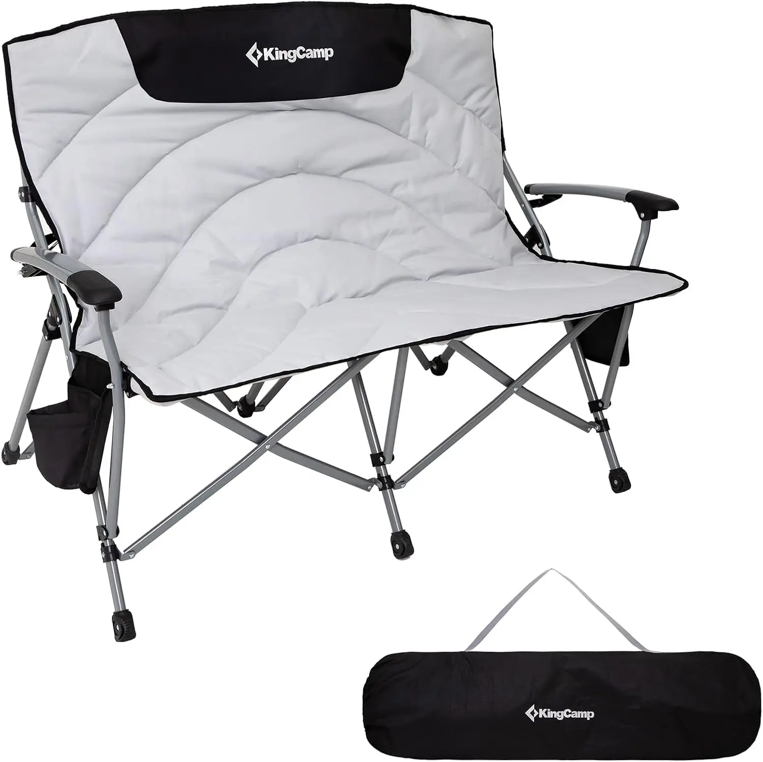 ouble Camping Chair, Outdoor Folding Loveseat Camping Chair for 2 Person, Extra Large Heavy Duty Camping Couch for Campsites, So