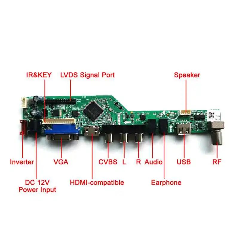 LED LCD Display Matrix Controller Board Fit LM200WD1 LTM200KT03 30Pin LVDS VGA AV USB HDMI-Kompatibel DIY Kit 20 "2CCFL 1600*900