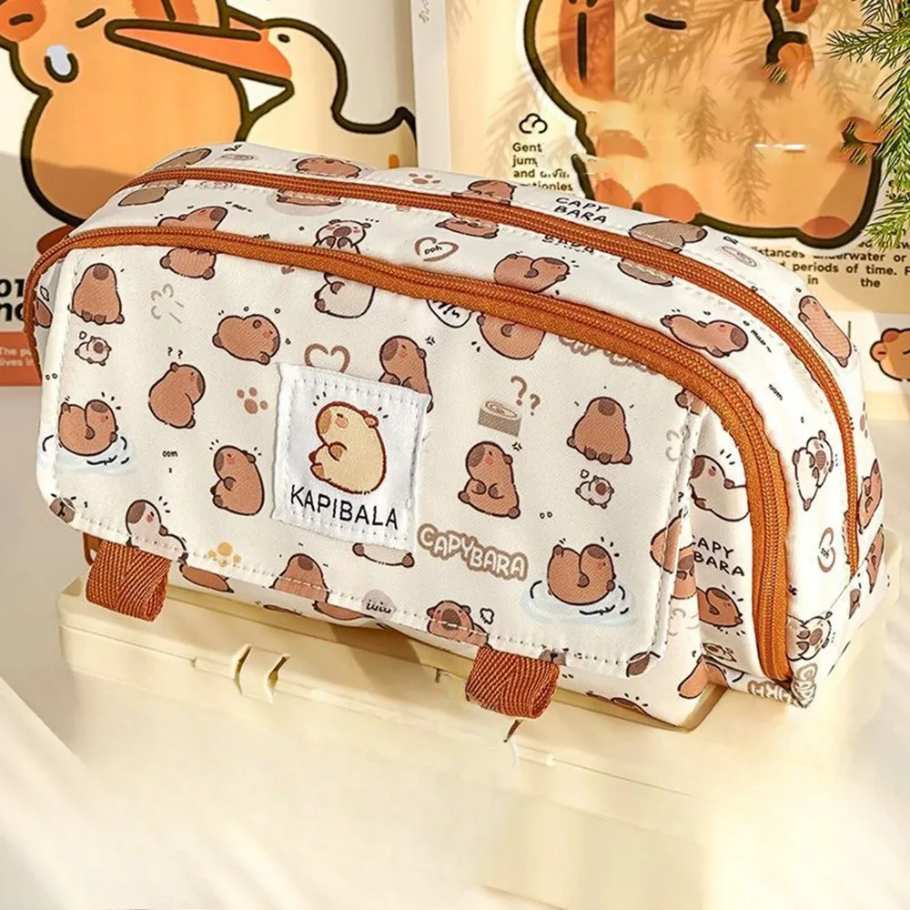Large round Pen Case Pencil Case Stationery Storage Box Organizer Student Gifts Storage Bag for School Supplies