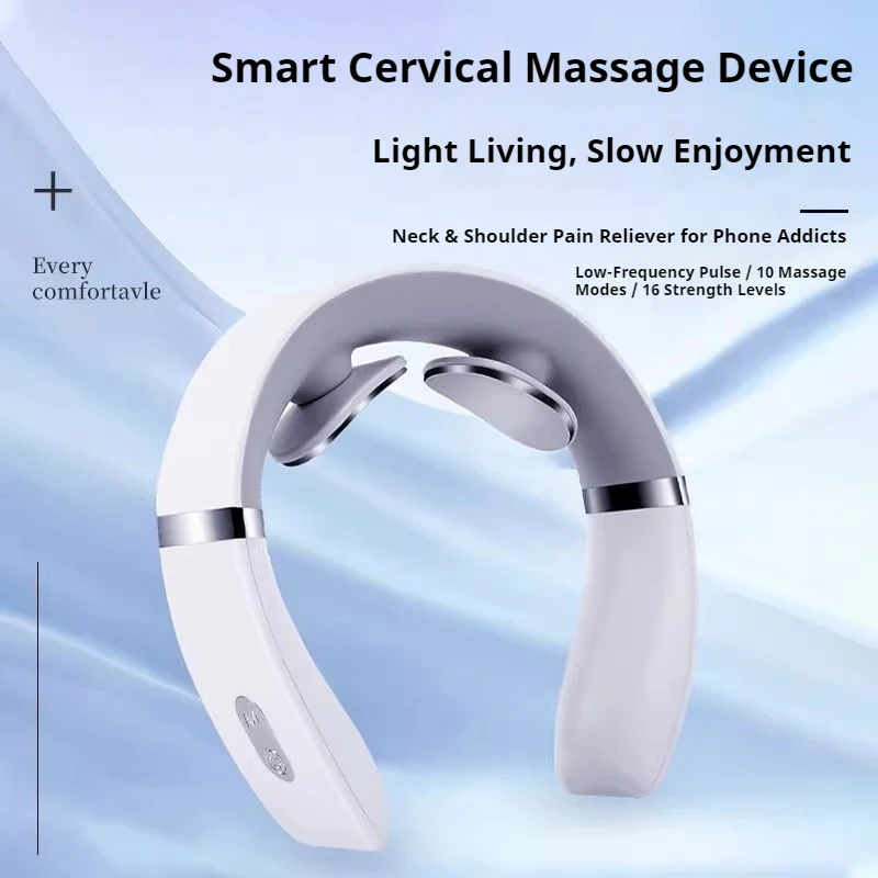 

Wireless Intelligent Charging Pulse Cervical Massager Massage Gift Kneading Cervical Massager Neck Shoulder And Neck Massager