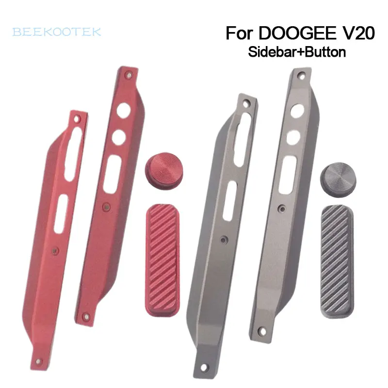 

DOOGEE V20 Decoration Part Battery Cover Middle Side Metal Frame Cases+Button Repair Replacement Accessories Part For Doogee V20