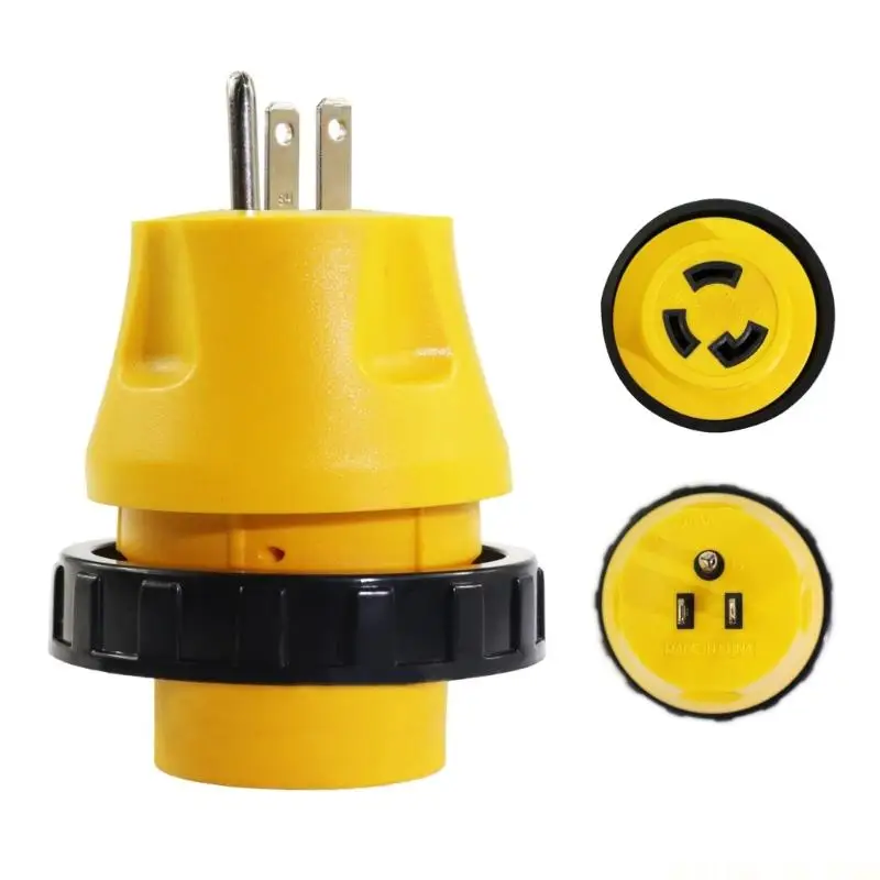 J0MA Nylon Motorhome Converter Plug With Copper For Stable Power Supply