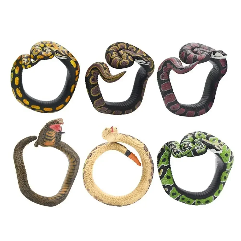 Simulation Snake Bracelet Python Cobra Realistic Snake Figure Bracelet Fun Prank Gift For Kids