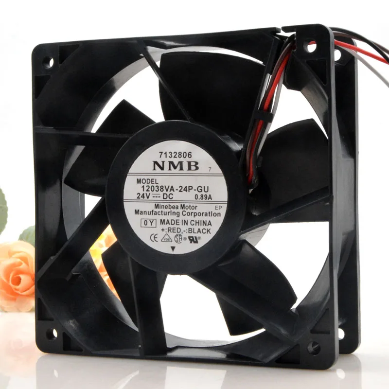 Mới Làm Mát Ban Đầu Cho NMB 12038VA-24P-GU 12038 24V 0.89A Inverter Làm Mát Fan 12CM