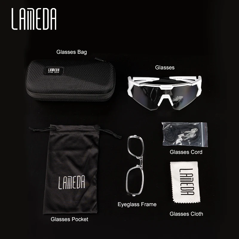LAMEDA Photochromic Cycling Sunglasses Men Professional Bicycle Glasses Goggles Windproof MTB Road Bike Glasses Mountain Eyewear