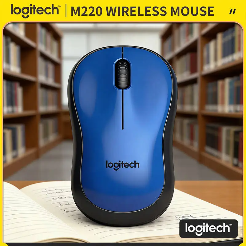 

Logitech M220 Wireless Quiet Mouse 2.4GHz Stable Connection 3 Buttons 18-Month Battery For All Devices