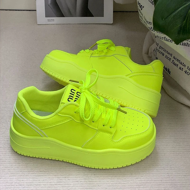 Neue schwarze klobige Plateauschuhe für Damen, Schnür-Sneaker aus Kunstleder, höhenvergrößernde Turnschuhe für Teenager-Mädchen, Damenschuhe für alle Jahreszeiten – Detail 36
