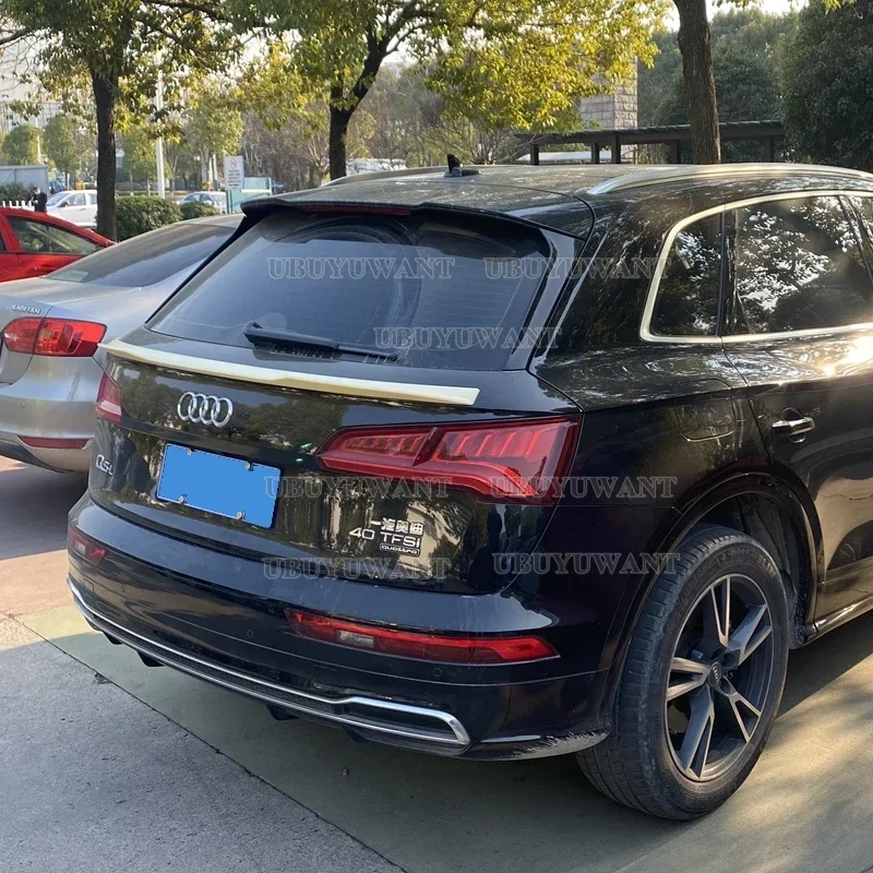 v Style For Audi Q5 Q5L Spoiler 2019 2020 2021 2022 High Quality ABS Material Car Rear Middle Spoiler Accessories Body Kit