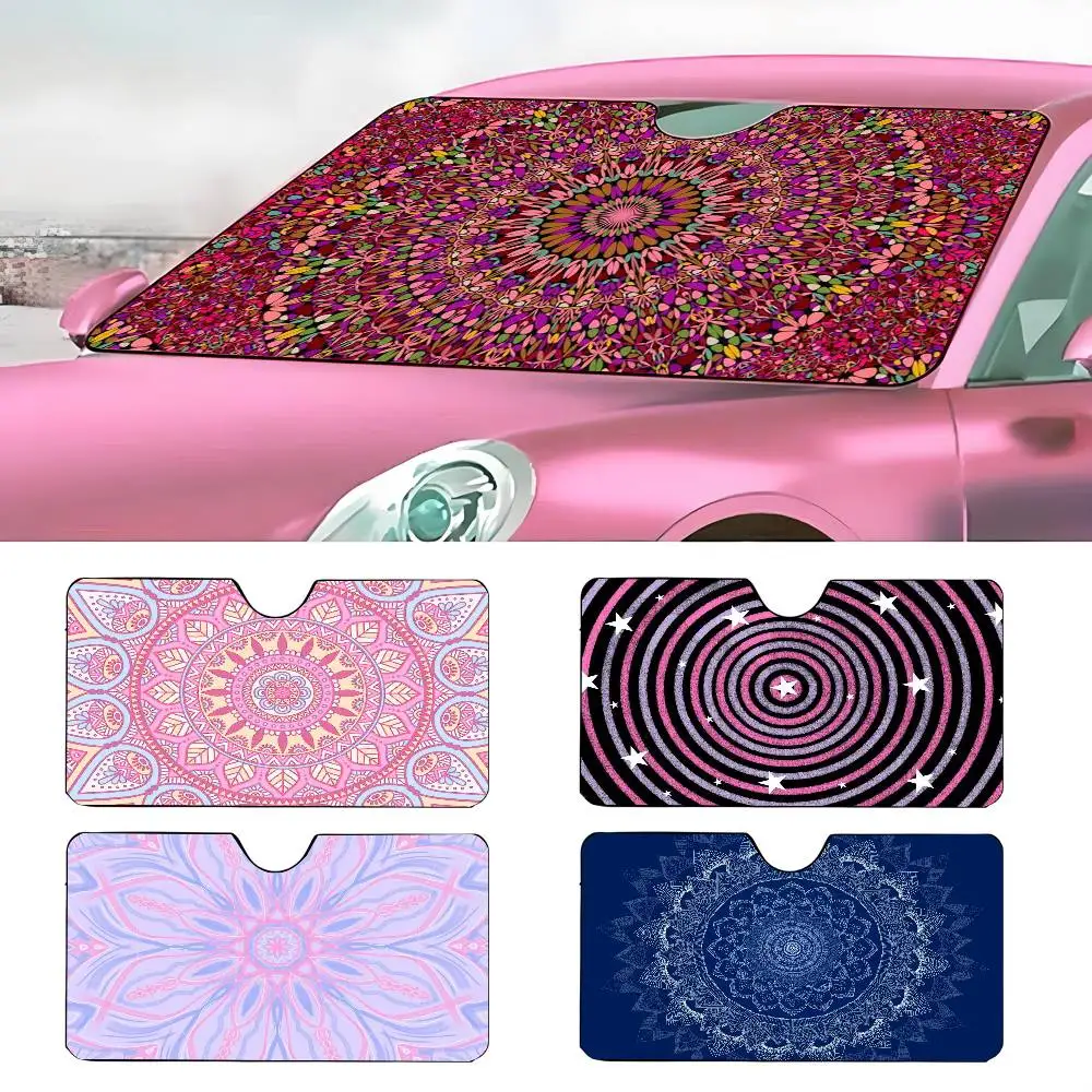 Bohemian Mandala Car SunShade Parasol Car Windshield Sun Shade UV Protection and Interior Cooler