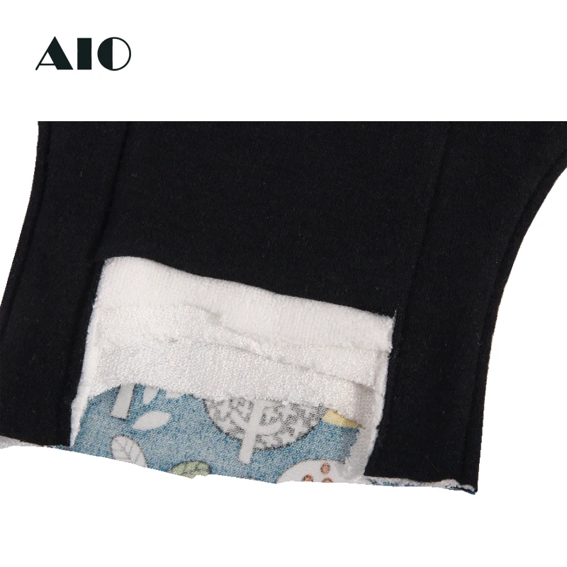 AIO 20*30cm Reusable Sanitary Pads with Wet Pad Bag Washable Bamboo Sanitary Towels Pads Avoid Leaks Odors and Staining