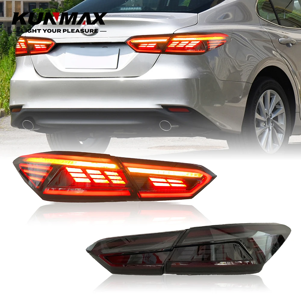 1 Set LED Tail Lights for Toyota Camry 2018-2021 Taillights Rear Lights with Brake Reversing Driving Fog Lamp Turn Signal Lamp