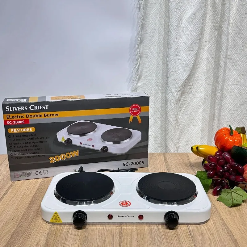 

Solid Mini Electric Heating Plate Cookware Electric Furnace Double Burner Electric Heating Plate