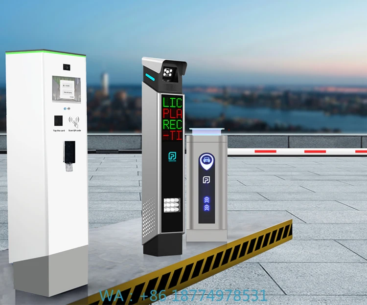 

Dispenser and License Plate Recognition System Car Parking Management Solution Featuring an Automatic Ticket