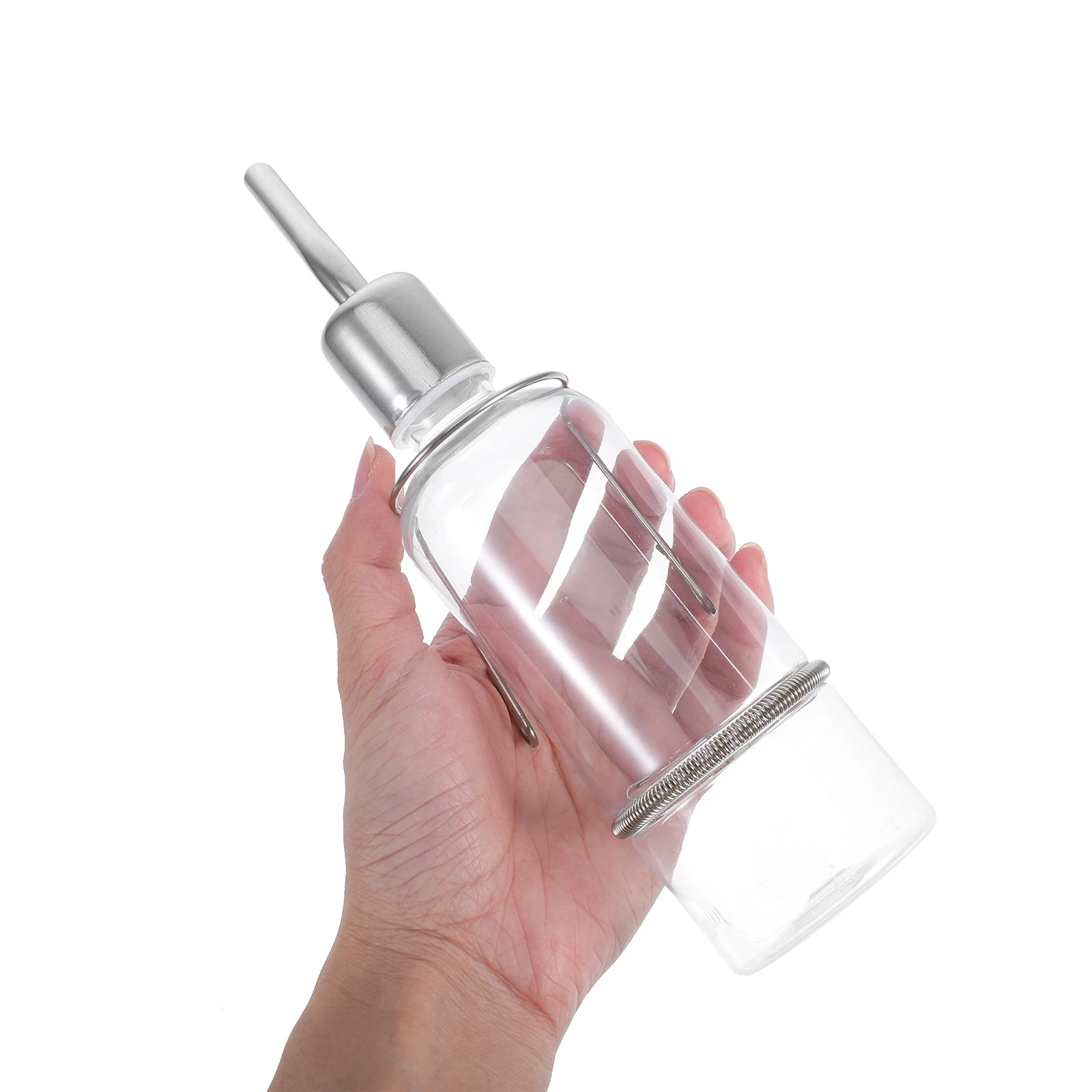 

180Ml Pet Water Dispenser Hanging Cage Portable Stable Dog Cat Small Animal Water Feeder Travel Bottle Drinking Fountain