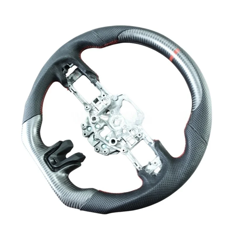

carbon fiber steering wheel with non-slip high-tech finish for enhanced driving comfort and handling